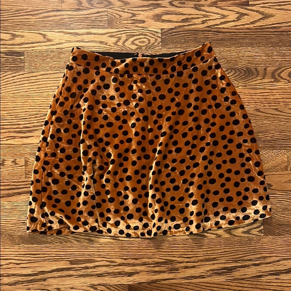 Madewell velvet A-Line Skirt